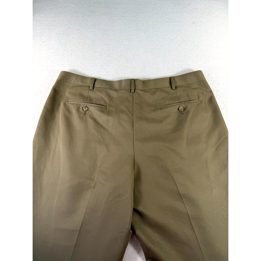 Perry Ellis Portfolio Dress Pants Mens 42/30 Brown Low Waist Office Business - Picture 14 of 16